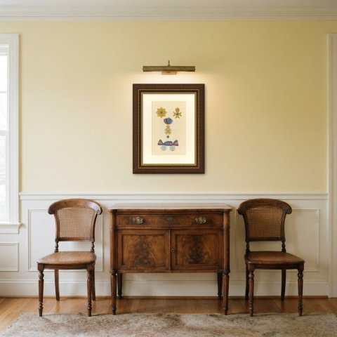 Orders of the Netherlands, Order of the Netherlands Lion, Plate LIII, 1844, shown framed in a room